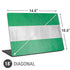 Nigeria Flag Distressed Universal Laptop 18in (14.6 x 10.6in) Skin
